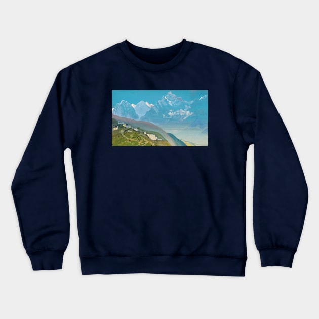 To Kailas Lahul by Nicholas Roerich Crewneck Sweatshirt by Star Scrunch